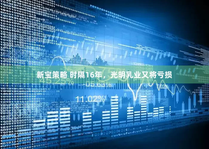 新宝策略 时隔16年，光明乳业又将亏损