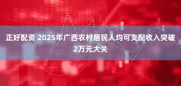 正好配资 2025年广西农村居民人均可支配收入突破2万元大关